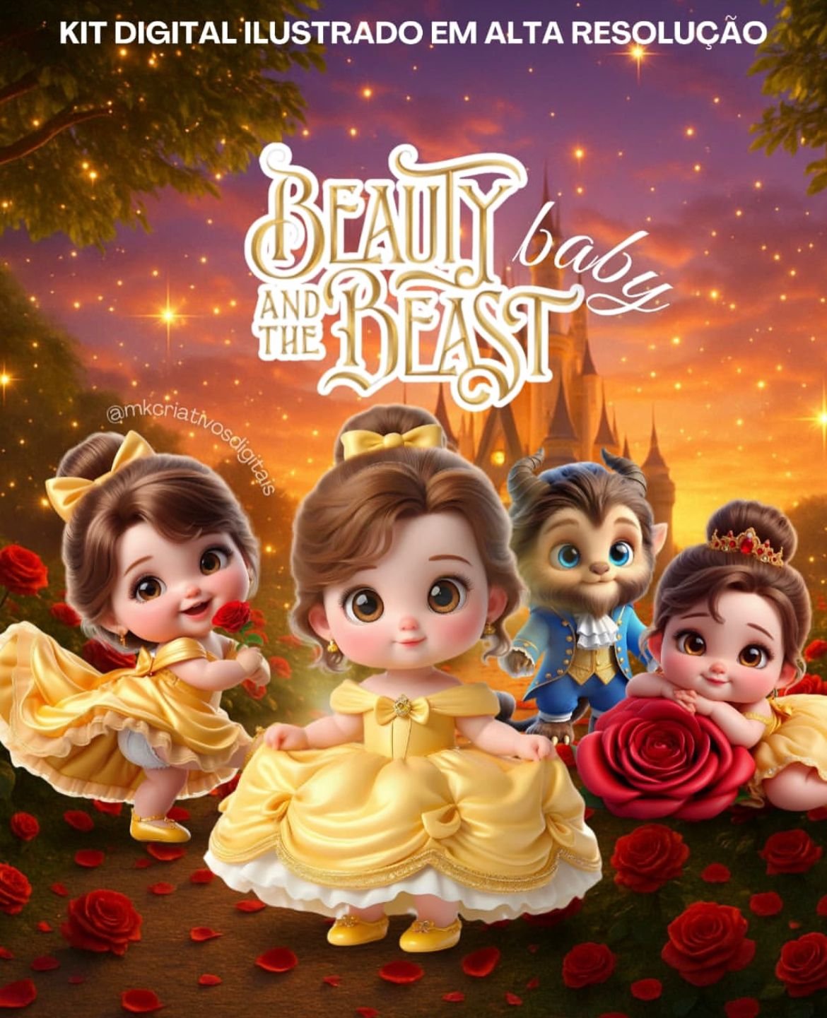 A BELA E A FERA BABY Kit Digital A BELA E A FERA BABY - Imagem 1
