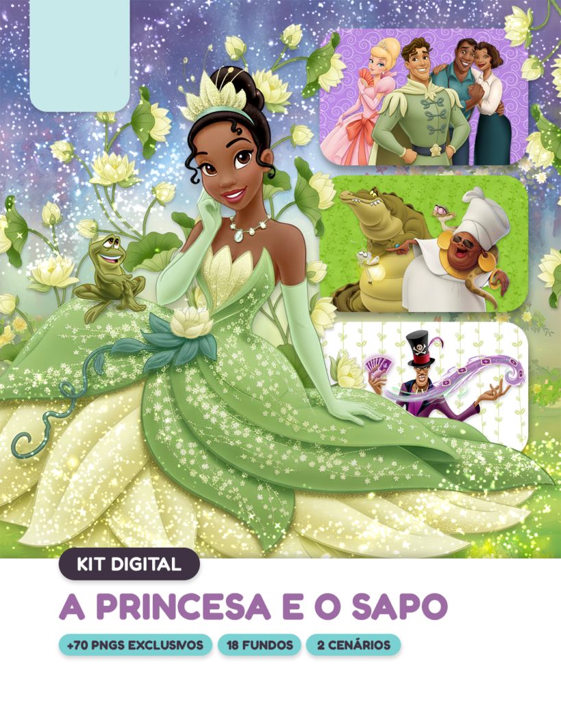 Kit Digital A Princesa e o Sapo - Galeria Criativa