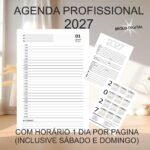 Arquivo encadernação agenda profissional 2027