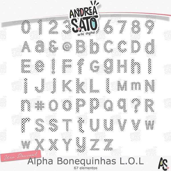 ALFA BONEQUINHAS LOL Kit Digital ALFA BONEQUINHAS LOL - Imagem 1