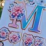 Arquivo Topo de Bolo ALFABETO FLORAL