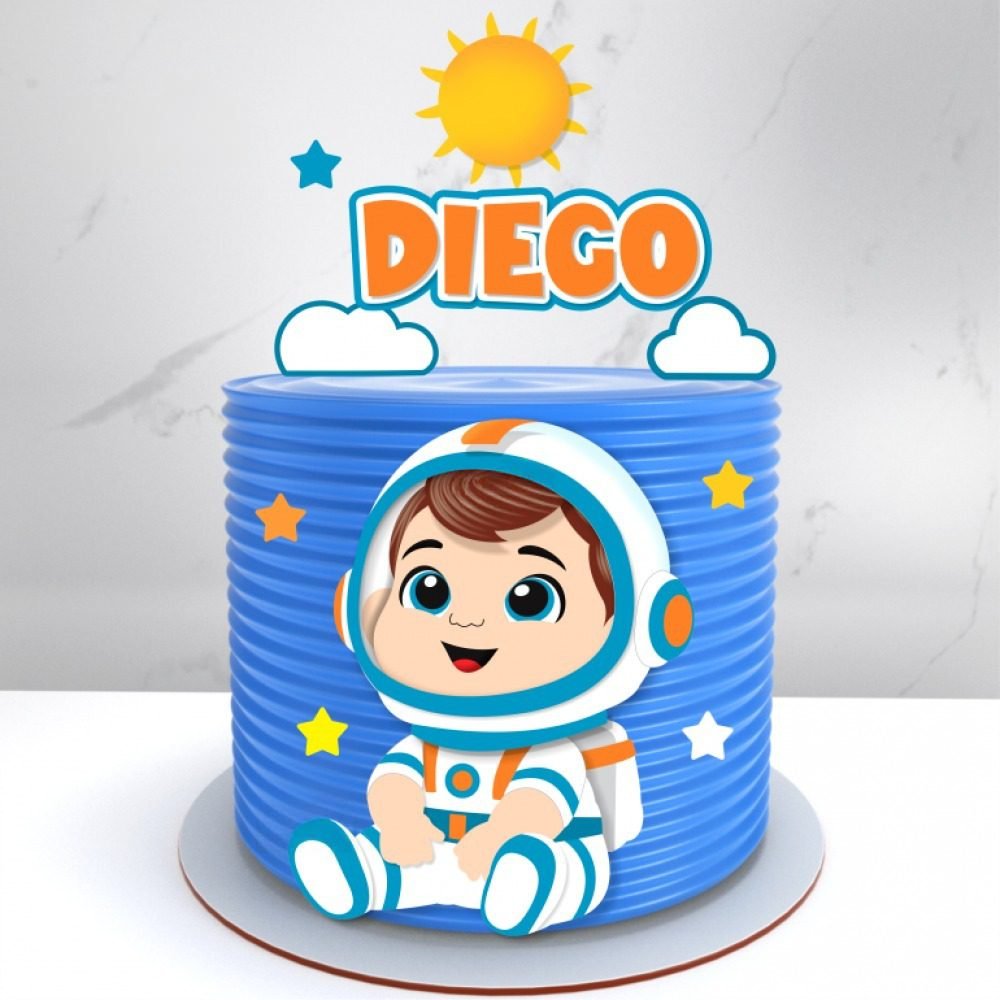 ASTRONAUTA BABY 2 Arquivo Topo de Bolo ASTRONAUTA BABY 2 - Imagem 1