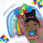 Arquivo Topo de Bolo AUTISMO MENINA