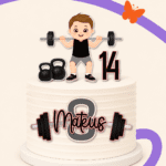 Arquivo Topo de Bolo Academia Fitness menino