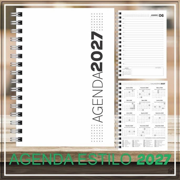 Agenda Estilo 2027 Arquivo Agenda Estilo 2027 - Imagem 1