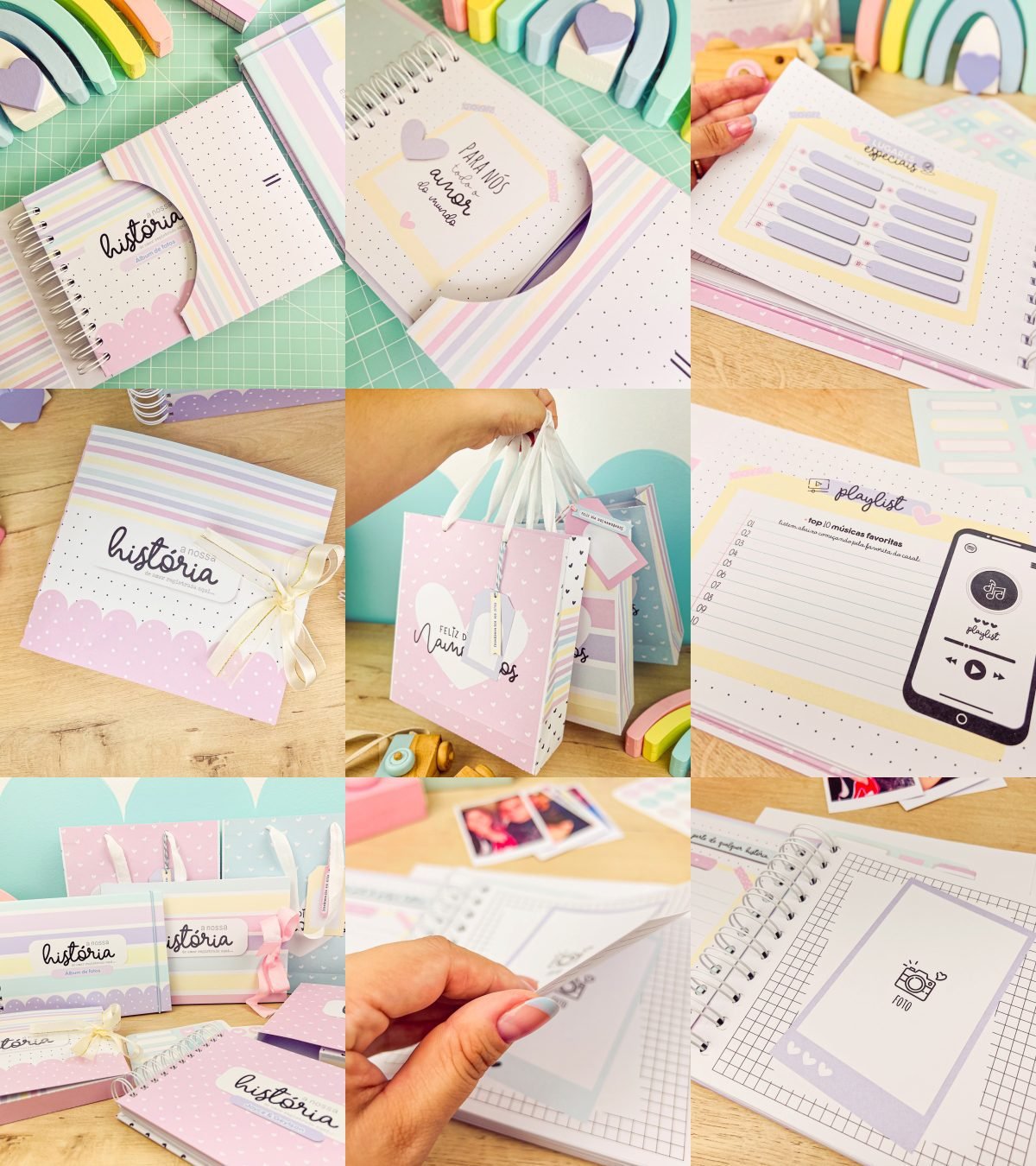 creativememories アルバムカバー2冊セット Arquivo Albúm Namorados - Nossa História - Galeria Criativa