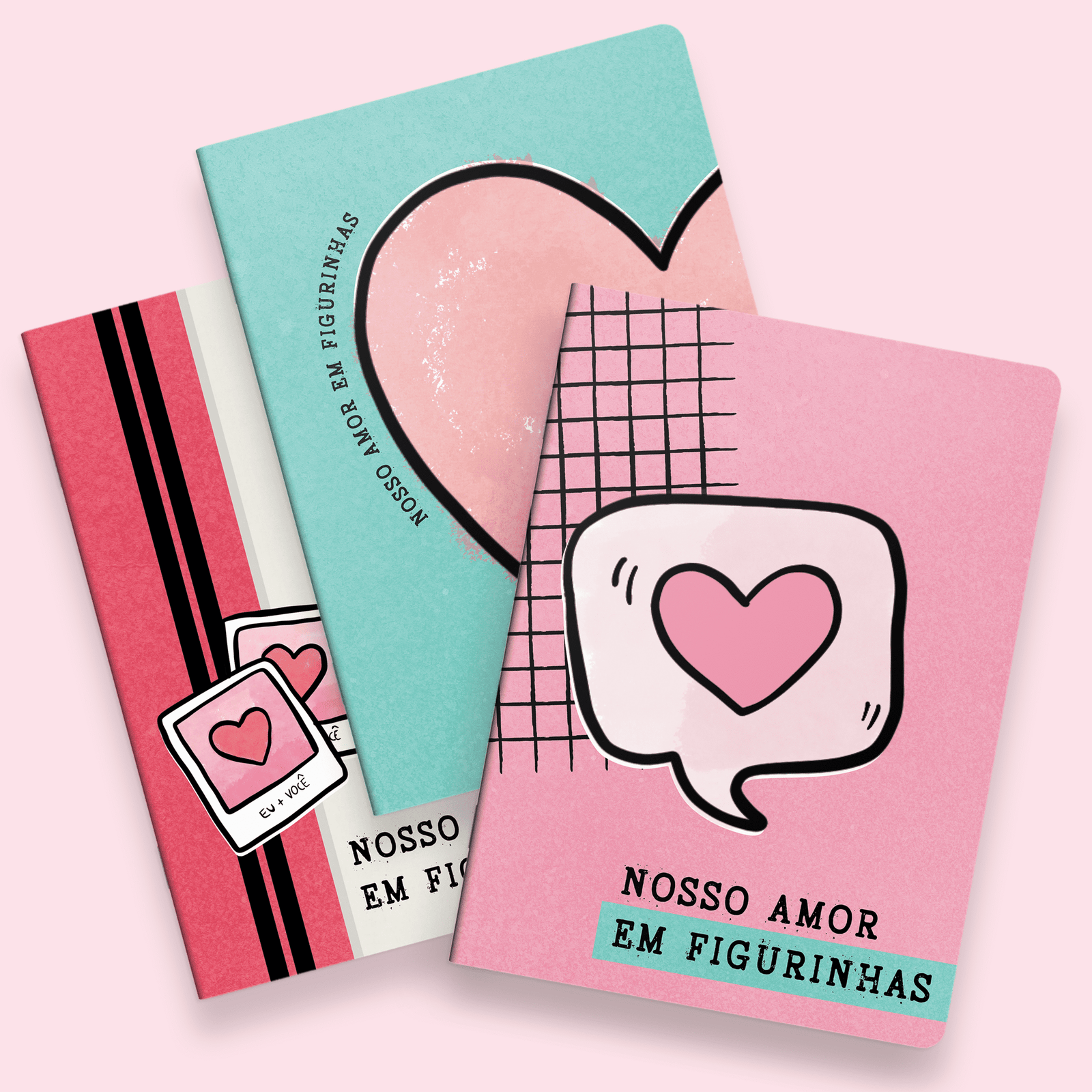 Álbum de Figurinhas Namorados Coleção Amores! - Pandarteiro Arquivo Dia dos Namorados Albúm de Figurinhas - Imagem 1