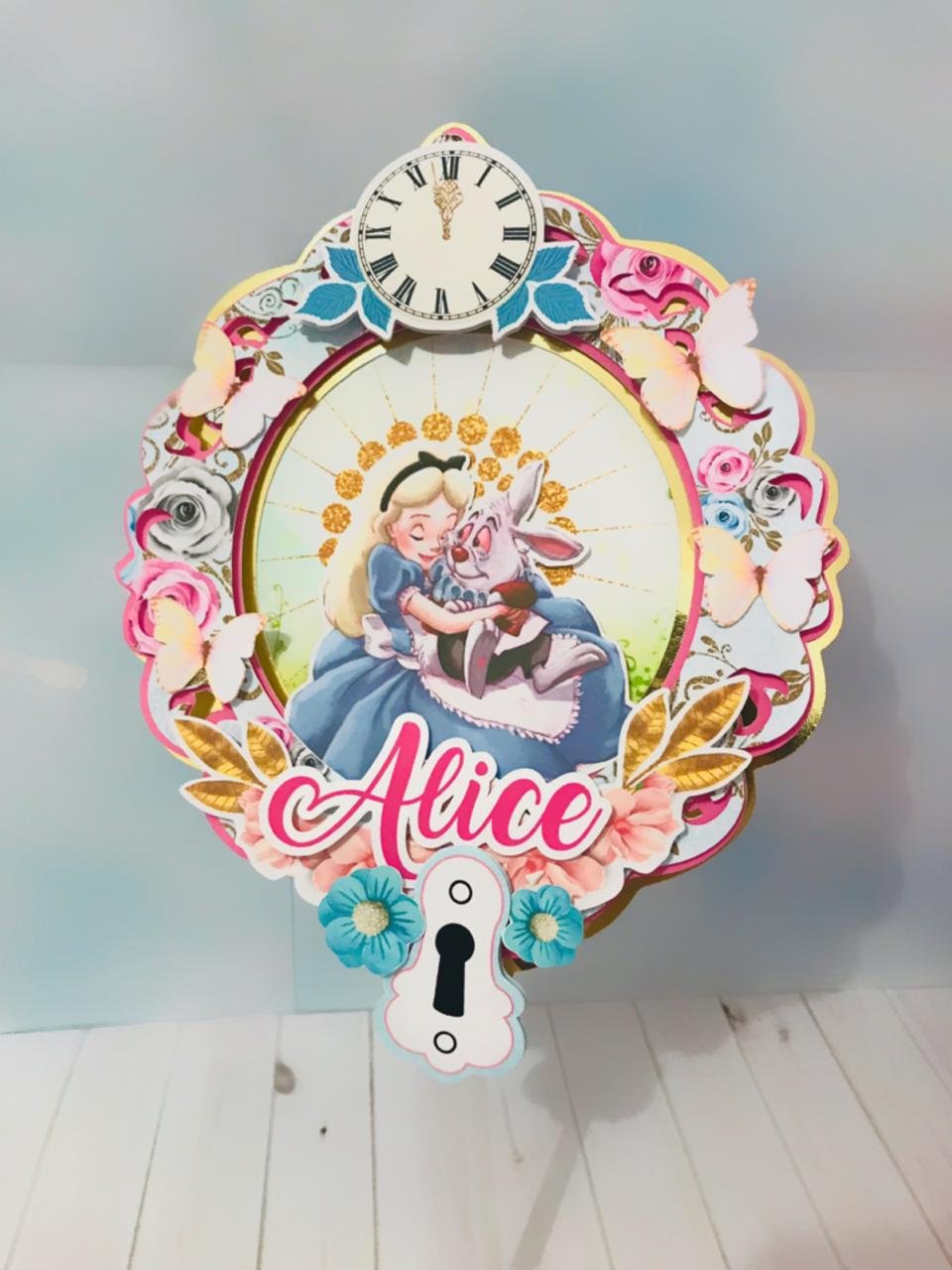 Alice no País das Maravilhas Circular 2 Arquivo Topo de Bolo Alice no País das Maravilhas Circular 2 - Imagem 1