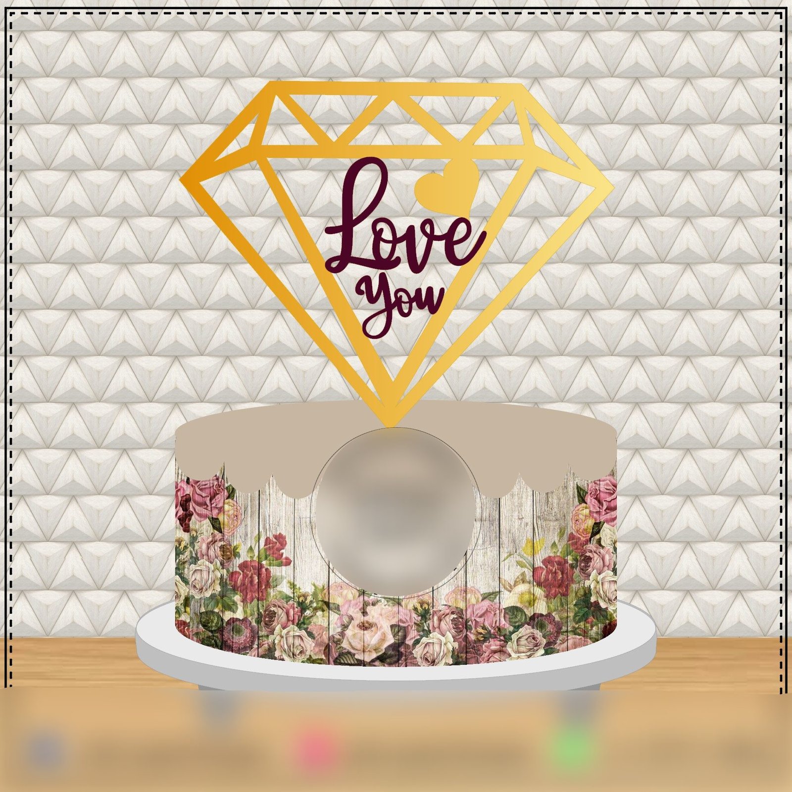 Amor e Casamento 1 - By Adriana Castro Arquivo Topo Namorados Love You Diamante - Imagem 1