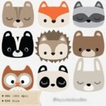 Kit Digital animais da floresta]