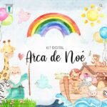 Kit Digital Arca de Noé Aquarela