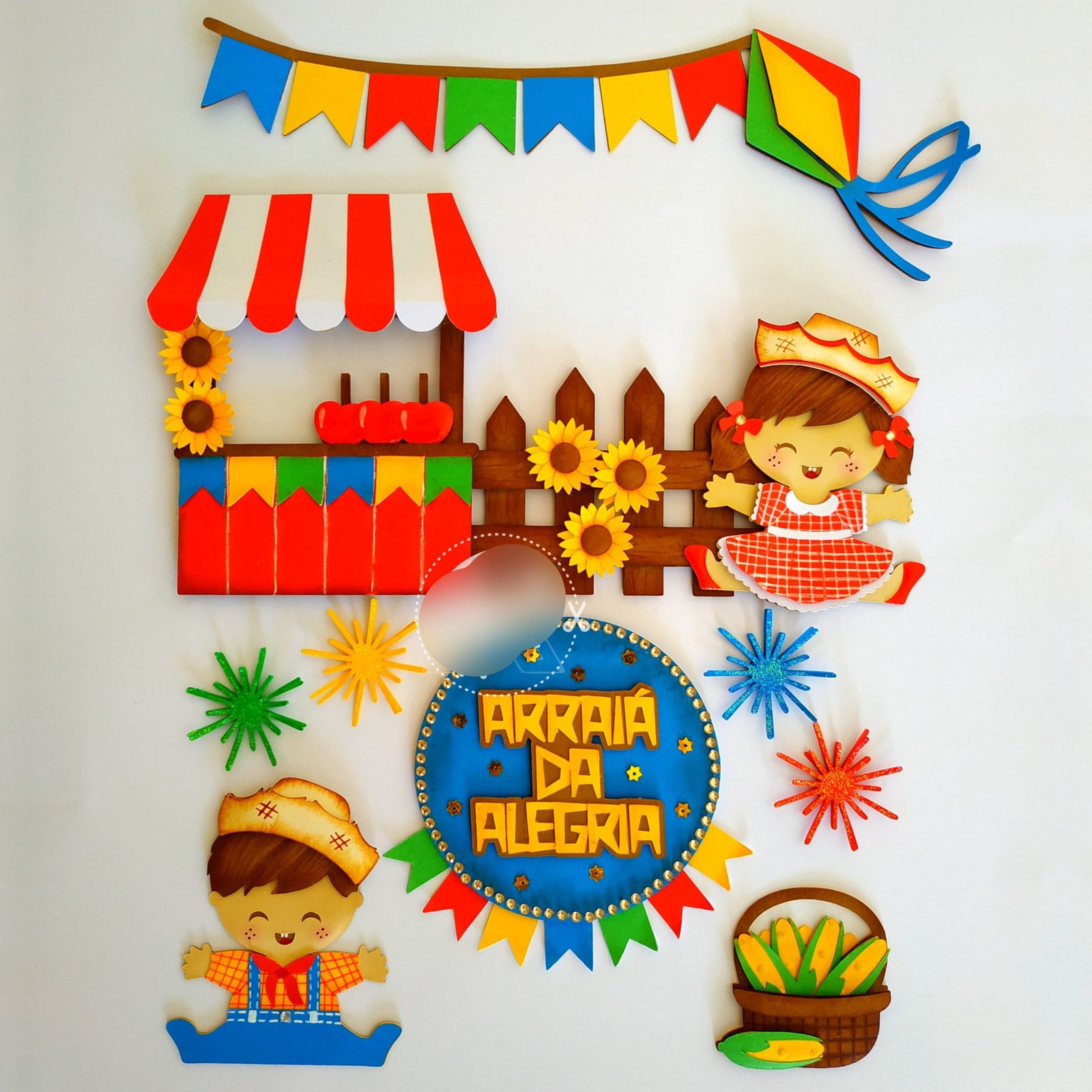 Arraiá da Alegria Arquivo Topo Festa Junina Arraiá Bebês - Imagem 1