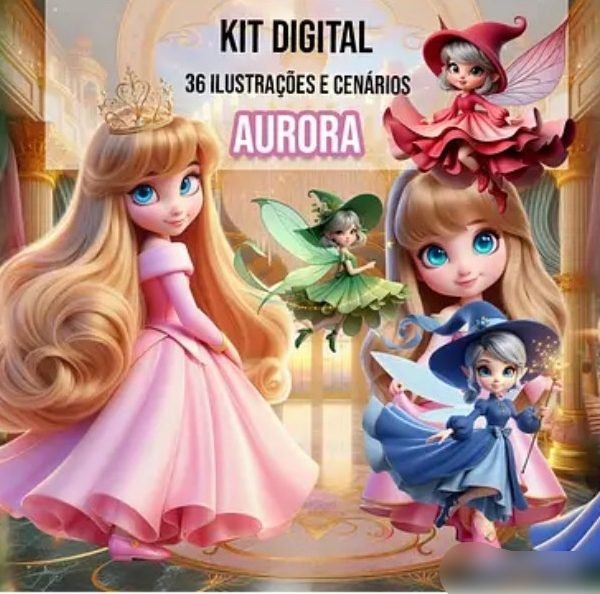 Kit Digital Aurora - Galeria Criativa