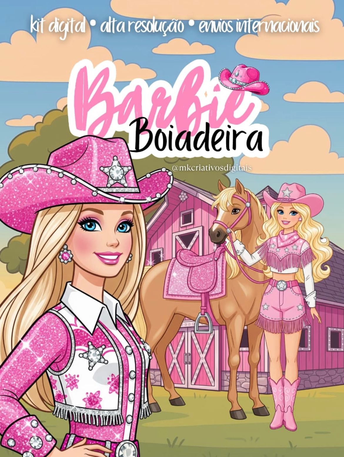 BARBIE BOIADEIRA Kit Digital BARBIE BOIADEIRA - Imagem 1