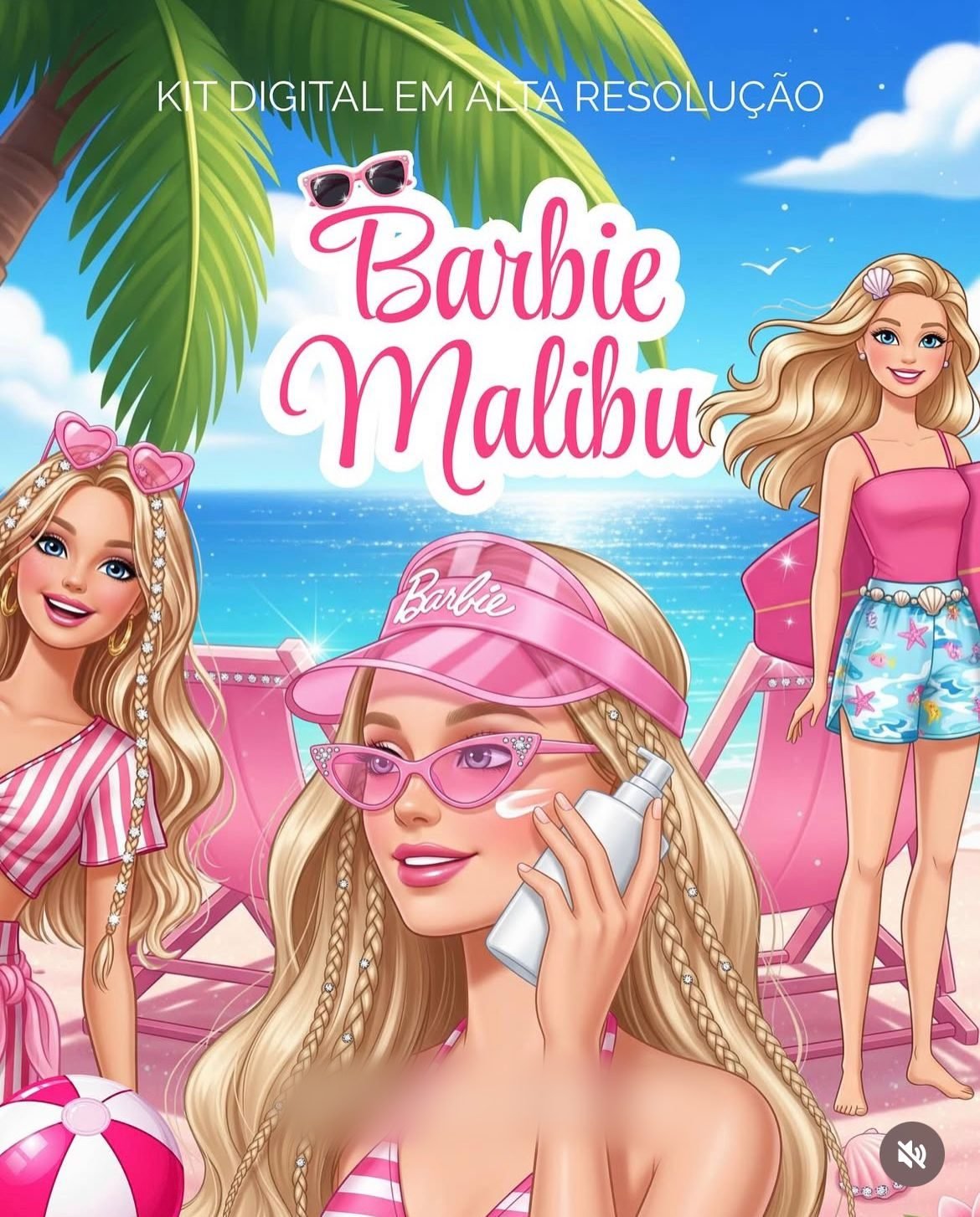 BARBIE MALIBU Kit Digital BARBIE MALIBU - Imagem 1