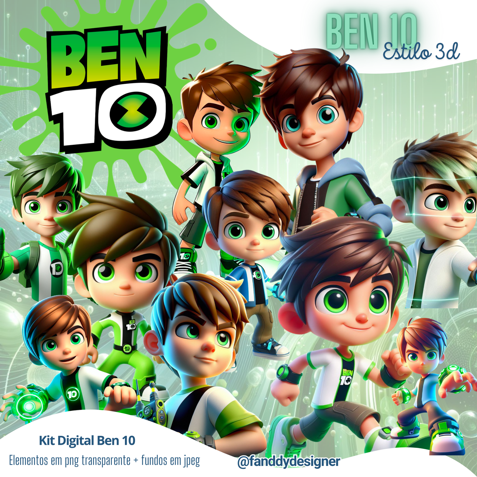 BEN 10 Kit Digital Ben 10 - Imagem 1