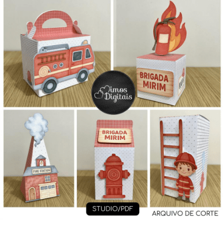 BOMBEIROS 16 Arquivo de Corte Bombeiro 16 - Imagem 1