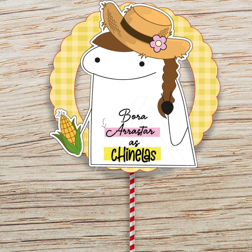 BORA ARRASTAR AS CHINELAS Arquivo Topo Festa Junina Flork Arrastar as Chinelas - Imagem 1