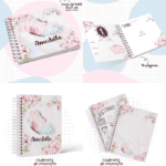 Arquivo Encadernação Baby Borboleta Aquarela