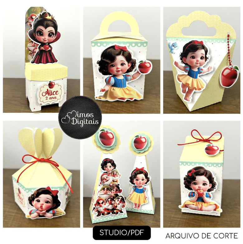 BRANCA DE NEVE 45 Arquivo de corte Branca de Neve 45 - Imagem 1