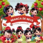 Kit Digital BRANCA DE NEVE VERSÃO PENTEADOS