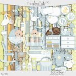 Kit Digital Papeis Baby Boy