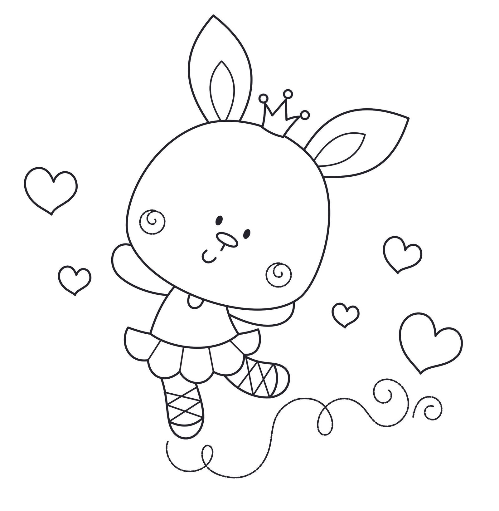 Ballerina Bunny-NiEC Kit Digital freebie coelhinha sorvete - Imagem 1