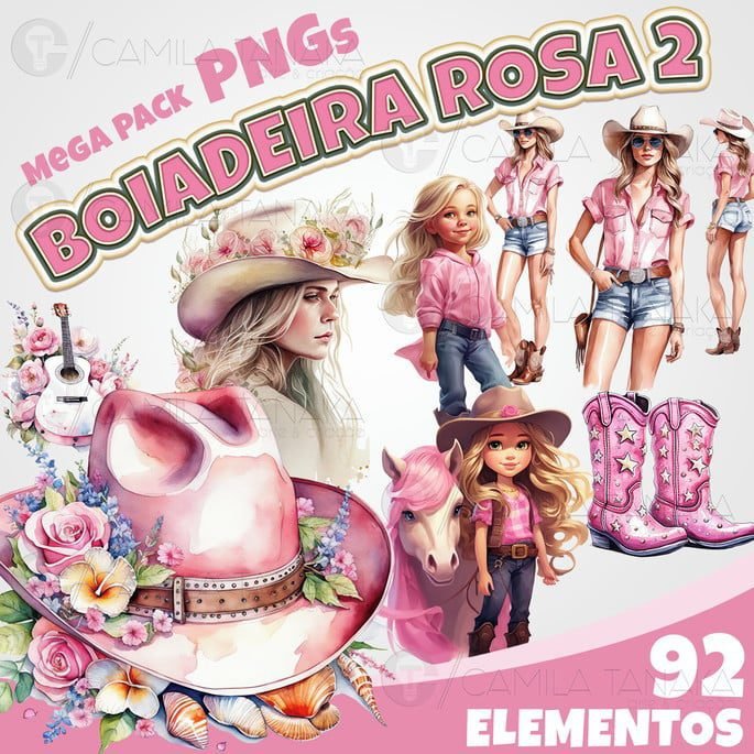 Boiadeira Rosa 2 Kit Digital Boiadeira Rosa - Imagem 1