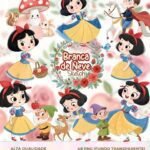 Kit Digital Branca de Neve Sketch