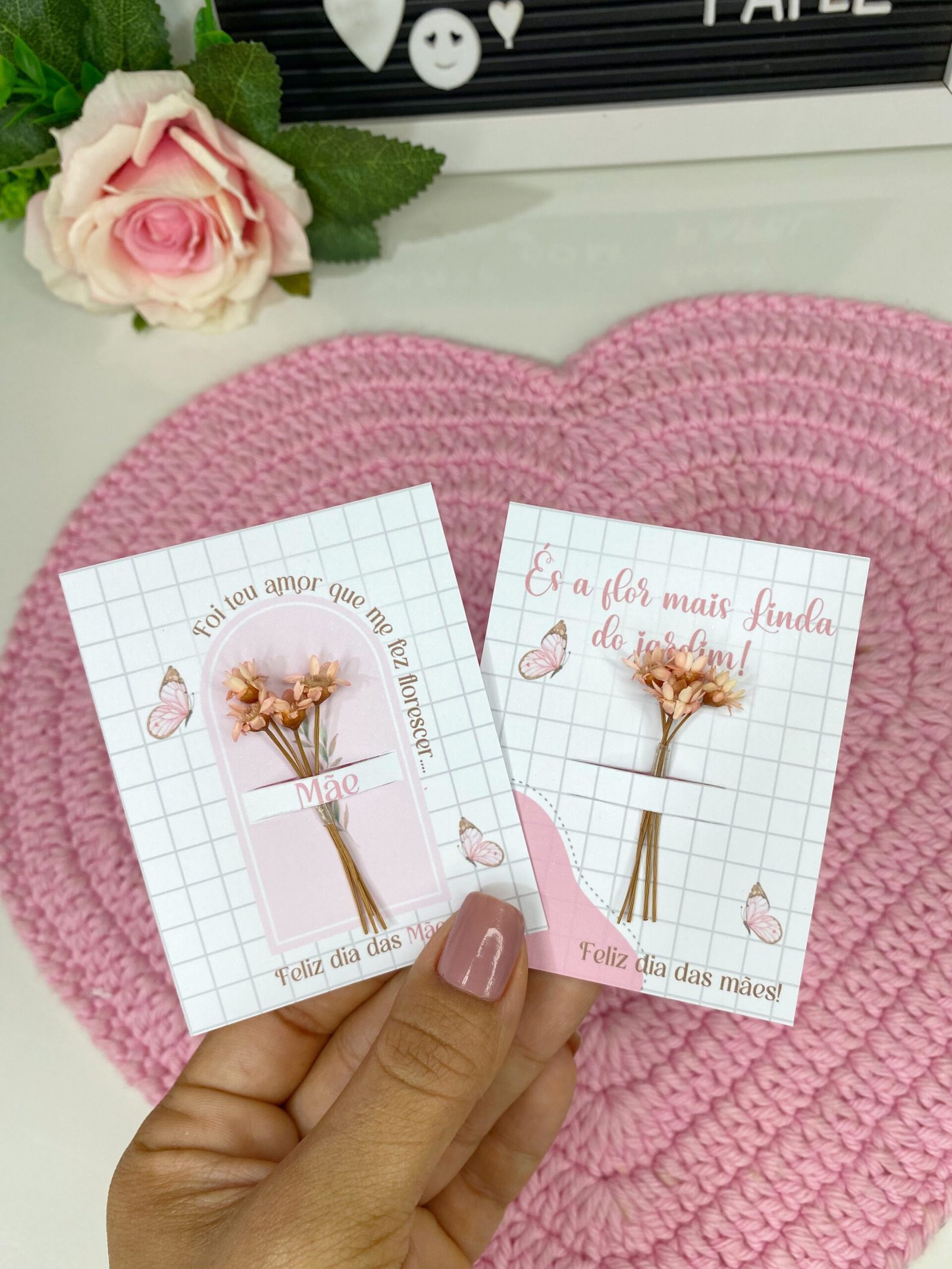 CARD FLOR SEMPRE VIVA Arquivo Dia das Mães Flor Sempre Viva - Imagem 1