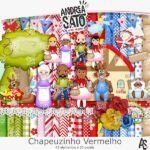 Kit Digital Papeis Chapeuzinho
