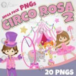 Kit Digital Circo Rosa