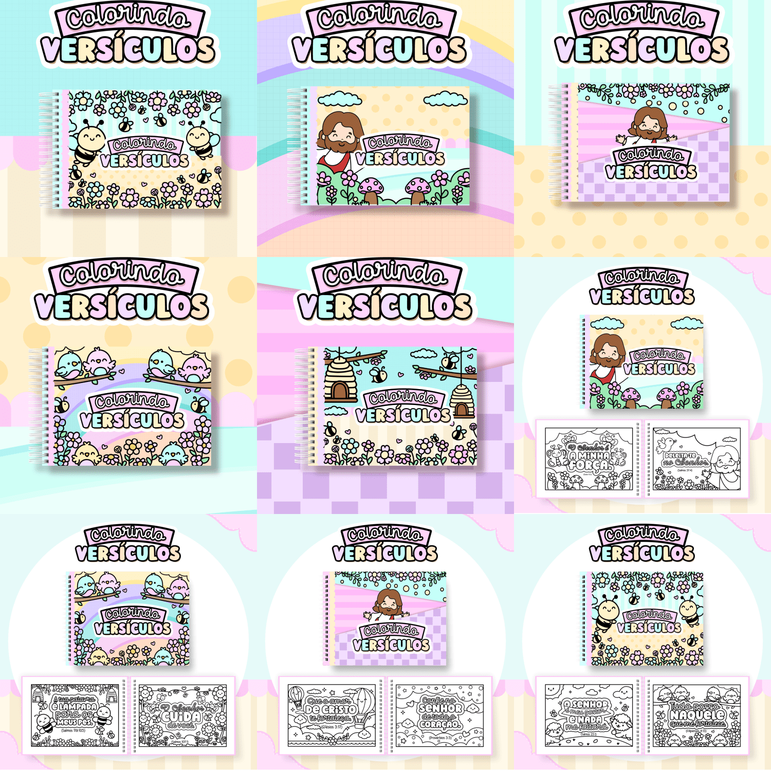 COLORINDO VERSÍCULOS Arquivo Livros de Colorir Colorindo Versículos - Imagem 1