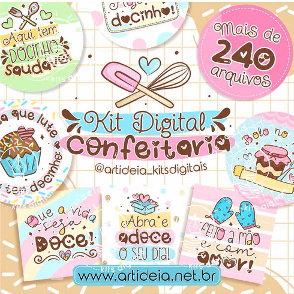 CONFEITARIA 2 Kit Digital Confeitaria - Imagem 1