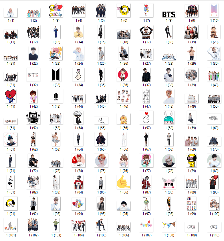Kit Digital Banda Coreana BTS - Galeria Criativa