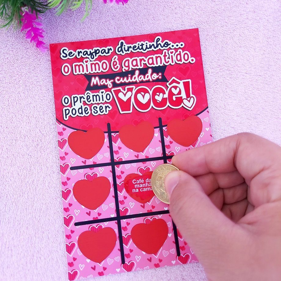 Card Raspadinha - Dia dos Namorados Arquivo Dia dos Namorados Card Raspadinha - Imagem 1