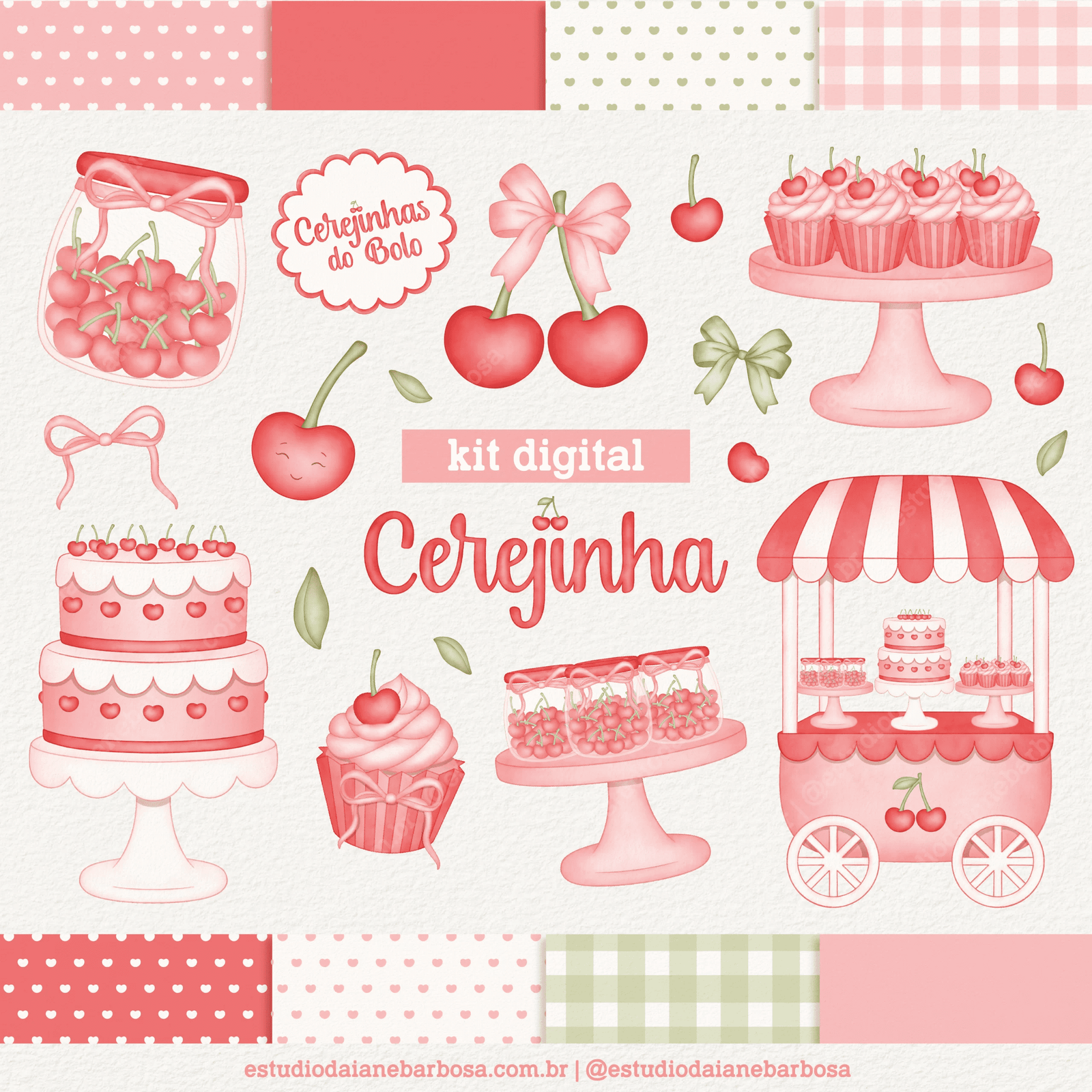 Cerejinha Kit Digital Cerejinhas - Imagem 1