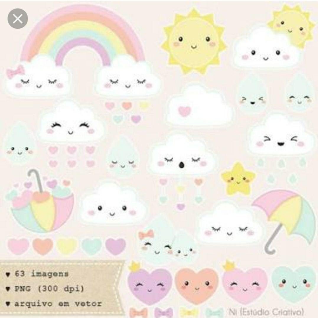 Chuva de Amor Kit Digital Chuva de Amor - Imagem 1