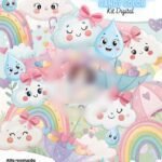 Kit Digital Chuva de Bençãos Candy Color