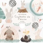 Kit Digital Coelhinhos de Pascoa
