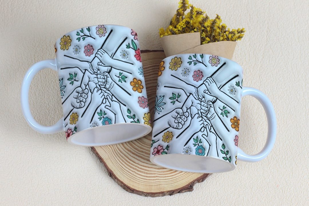 DIA DAS MÃES 113 Arquivo Caneca Dia Das Mães Mãozinha - Imagem 1