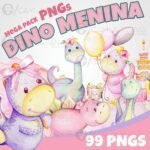 Kit Digital Dino Menina