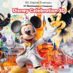 Kit Digital Disney Celebração 3D