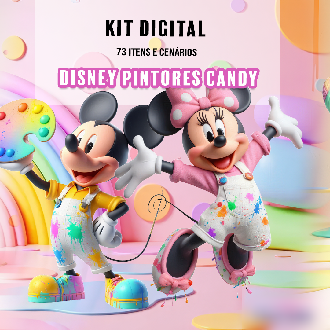 DISNEY PINTORES CANDY Kit Digital Disney Pintores Candy - Imagem 1