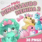 Kit Digital Dinossauros Baby Menina