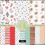 Kit Digital papeis doce natal