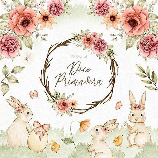 Doce Primavera Kit Digital Doce Primavera - Imagem 1