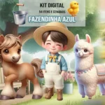 Kit Digital Fazendinha Azul