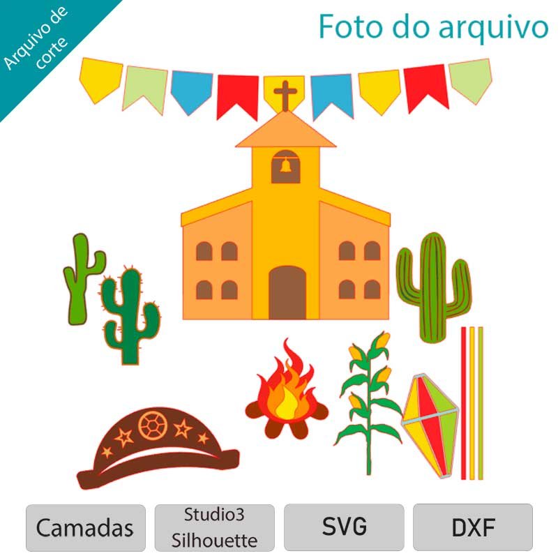 Festa Junina Nordeste Arquivo Topo Festa Junina Igrejinha - Imagem 1