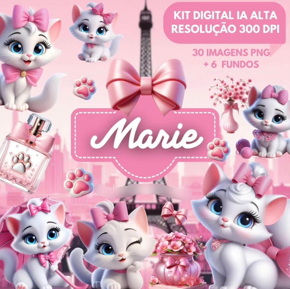 GATINHA MARIE Kit Digital GATINHA MARIE - Imagem 1
